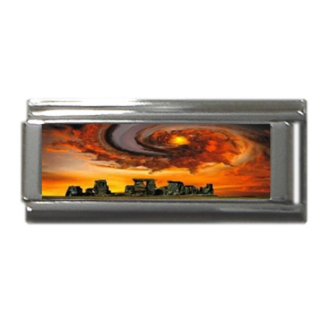  Stonehenge Sunset  Superlink Italian Charm (9mm) from ArtsNow.com Front