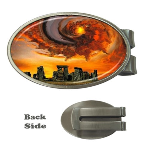  Stonehenge Sunset  Money Clip (Oval) from ArtsNow.com Front