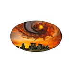  Stonehenge Sunset  Sticker (Oval)