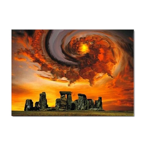  Stonehenge Sunset  Sticker A4 (10 pack) from ArtsNow.com Front