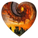  Stonehenge Sunset  Jigsaw Puzzle (Heart)