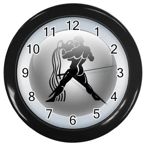 Aquarius Wall Clock (Black) from ArtsNow.com Front