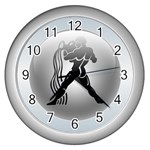 Aquarius Wall Clock (Silver)