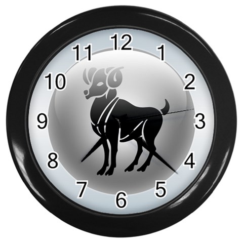 Aries Wall Clock (Black) from ArtsNow.com Front