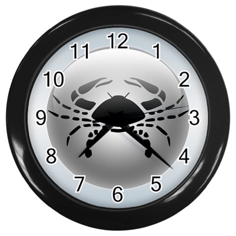 Cancer Wall Clock (Black) from ArtsNow.com Front