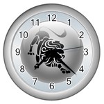 Leo Wall Clock (Silver)