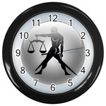 Libra Wall Clock (Black)