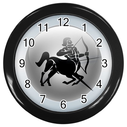 Sagittarius Wall Clock (Black) from ArtsNow.com Front