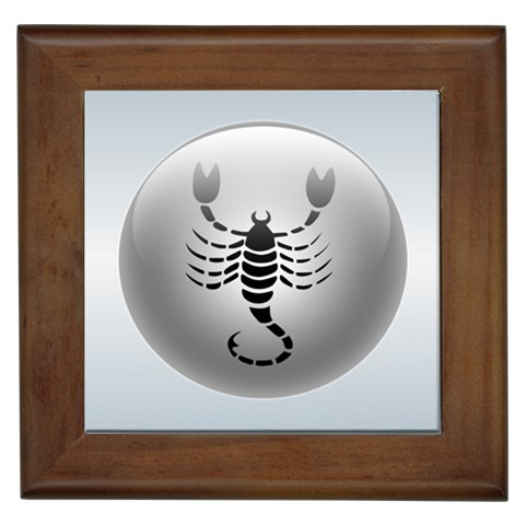 Scorpio Framed Tile from ArtsNow.com Front