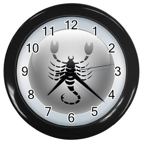 Scorpio Wall Clock (Black) from ArtsNow.com Front