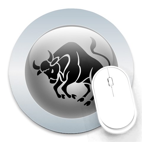 Taurus Round Mousepad from ArtsNow.com Front