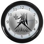 Virgo Wall Clock (Black)