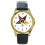 anistar Round Gold Metal Watch