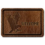Leather-Look Eagle Large Doormat