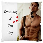 Channing Tatum Large Cushion Case (One Side)