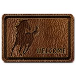 Leather-Look Horse Large Doormat