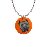 I Love my american pitbull terrier 1  Button Necklace