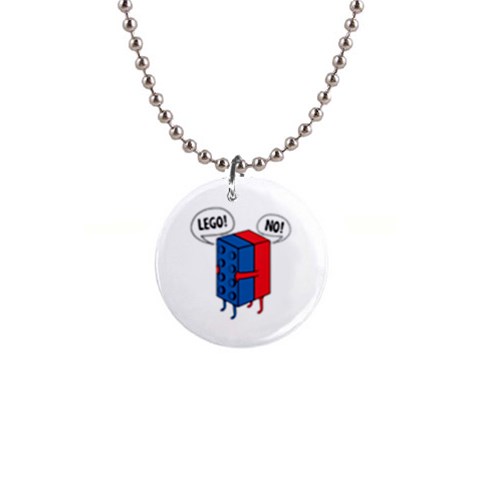 Lego 1  Button Necklace from ArtsNow.com Front