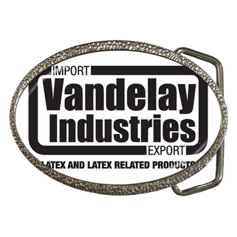 Vandelay Industries Belt Buckle from ArtsNow.com Front