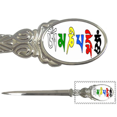 OMPH Text Letter Opener from ArtsNow.com Front