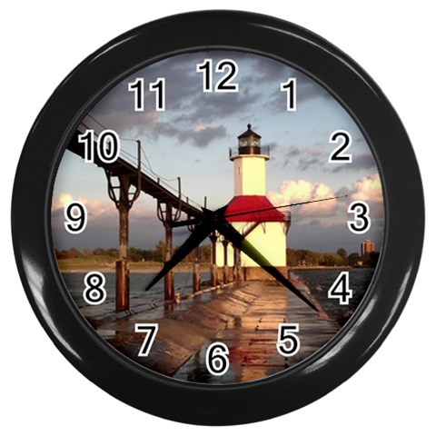 0001 Wall Clock (Black) from ArtsNow.com Front