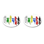 OMPH text Cufflinks (Oval)