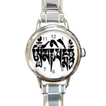 OMPH Text Round Italian Charm Watch