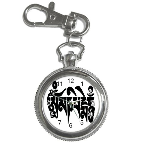 OMPH Text Key Chain Watch from ArtsNow.com Front