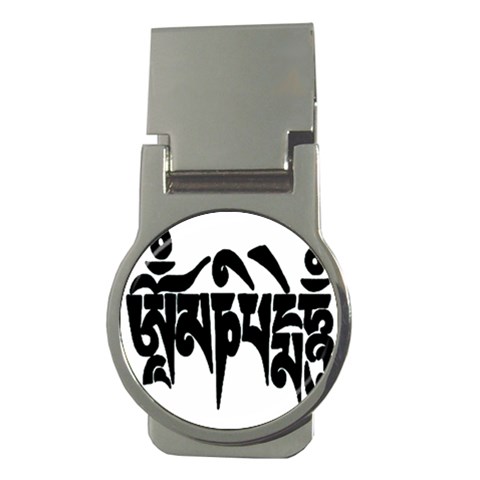 OMPH Text Money Clip (Round) from ArtsNow.com Front