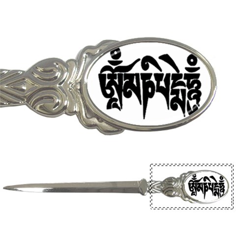 OMPH Text Letter Opener from ArtsNow.com Front