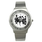 OMPH Text Stainless Steel Watch