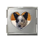 Australian Cattle Dog Mega Link Heart Italian Charm (18mm)