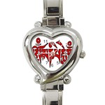 OMPH Text Heart Italian Charm Watch