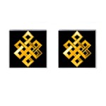 Endless Knot  gold Cufflinks (Square)