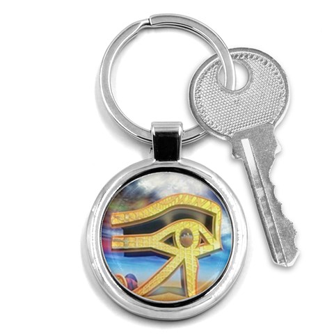 Horus Eye1 Key Chain (Round) from ArtsNow.com Front