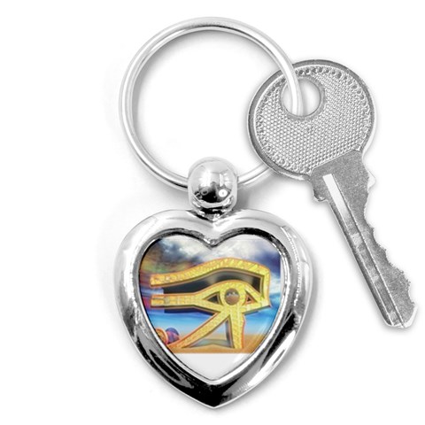 Horus Eye1 Key Chain (Heart) from ArtsNow.com Front