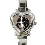 cavalier spanial Heart Italian Charm Watch