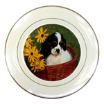 cocker spaniel puppy Porcelain Plate