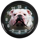 English Bulldog Wall Clock (Black)