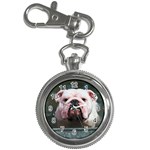 English Bulldog Key Chain Watch
