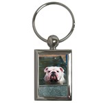 English Bulldog Key Chain (Rectangle)