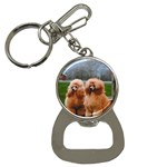French Poodles Bottle Opener Key Chain
