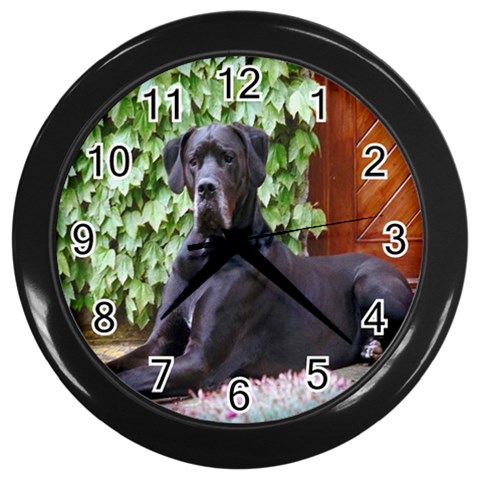 Great Dane Wall Clock (Black) from ArtsNow.com Front