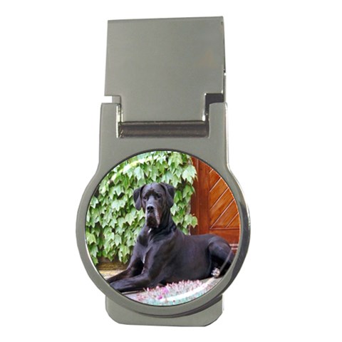 Great Dane Money Clip (Round) from ArtsNow.com Front