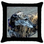 Greyhound Throw Pillow Case (Black)