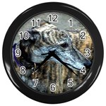 Greyhound Wall Clock (Black)
