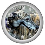 Greyhound Wall Clock (Silver)