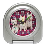 Highland Terriers Travel Alarm Clock