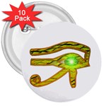 Horus Eye2 3  Button (10 pack)