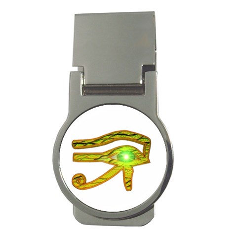 Horus Eye2 Money Clip (Round) from ArtsNow.com Front